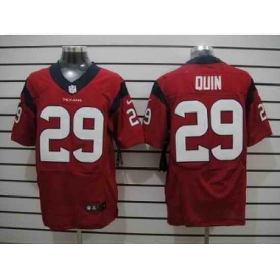 Nike Houston Texans 29 Glover Quin red Elite NFL Jersey